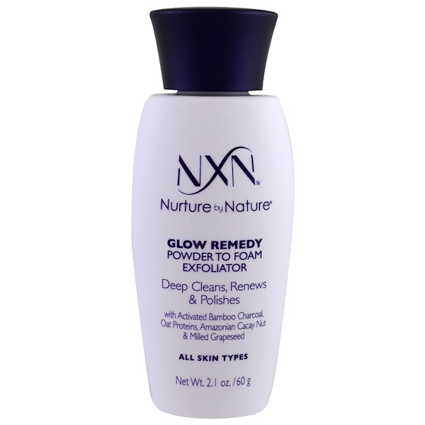 NXN, Nurture by Nature, Glow Remedy, Powder to Foam Exfoliator, All