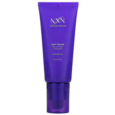 NXN, Nurture by Nature Soft Touch, Gel-To-Milk Cleanser, 2 fl oz (60 ml)