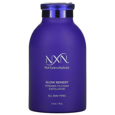 NXN, Nurture by Nature Glow Remedy, Powder To Foam Exfoliator, 1.2 fl oz (35 ml)