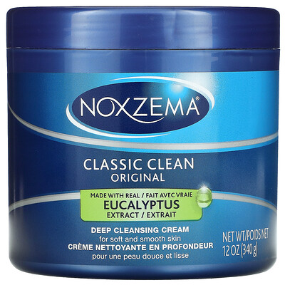 Noxzema Classic Clean, Оригинальный крем для глубокого очищения, эвкалипт, 12 унций (340 г)
