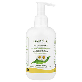 Organyc, Intim arcmosás, kamilla formula, 250 ml (8,5 fl oz)