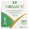 Organyc, Tampones de algodón orgánico, Compactos, Super, 16 tampones
