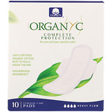 Organyc, Органические хлопковые прокладки, для сильных ночных выделений, 10 прокладок отзывы