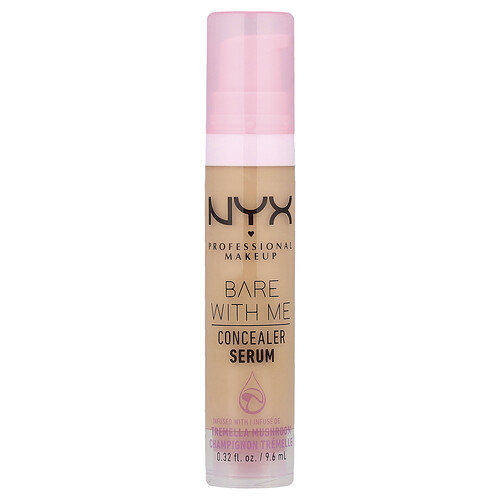 NYX Professional Makeup, Bare With Me, Concealer Serum, Concealer-Serum, 04 Beige, 9,6 ml (0,32 fl. oz.)