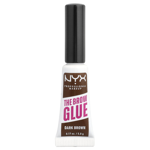 NYX Professional Makeup, The Brow Glue, Instant Brow Styler, 04 Donkerbruin, 0,17 oz (5 g)
