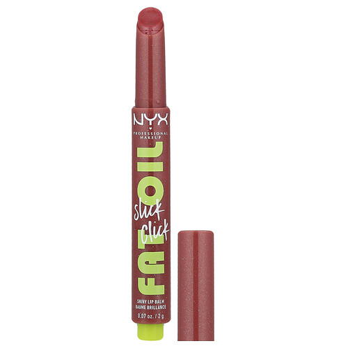 Nyx Professional Makeup Fat Oil Slick Click, Shiny Lip Balm, 03 No Filter Needed, 0.07 oz (2 g)