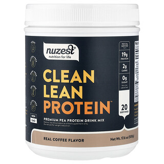 Nuzest, Clean Lean Protein, Real Coffee, 17.6 oz (500 g)