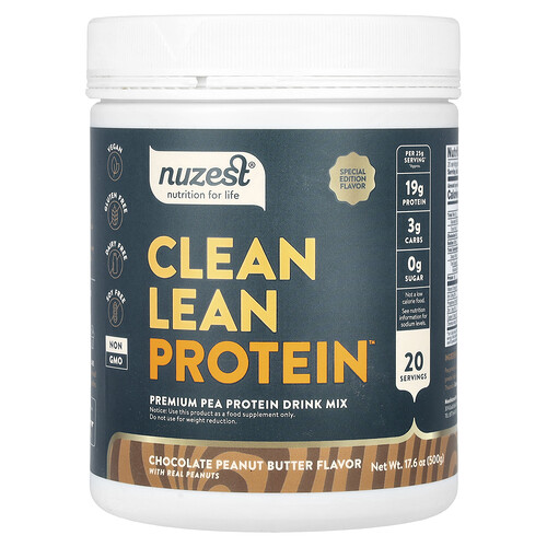 Nuzest, Clean Lean Protein, Schokoladen-Erdnussbutter, 500 g (17,6 oz.)