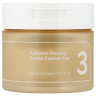Numbuzin, No.3 Radiance Glowing Jumbo Essence Pad, 70 Pads