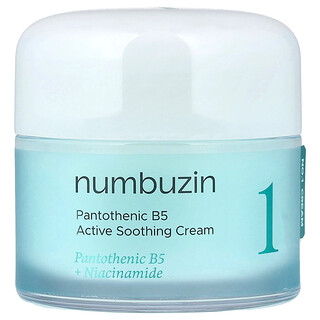 Numbuzin, Crema calmante activa con vitamina B5 y ácido pantoténico n.º 1, 80 ml (2,7 oz. líq.)