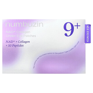 Numbuzin, Parches con colágeno NAD+ n.º 9 para debajo de los ojos, 5 pares