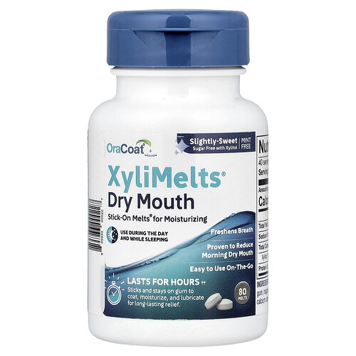 Oracoat XyliMelts® Dry Mouth, Slightly-Sweet, 80 Melts