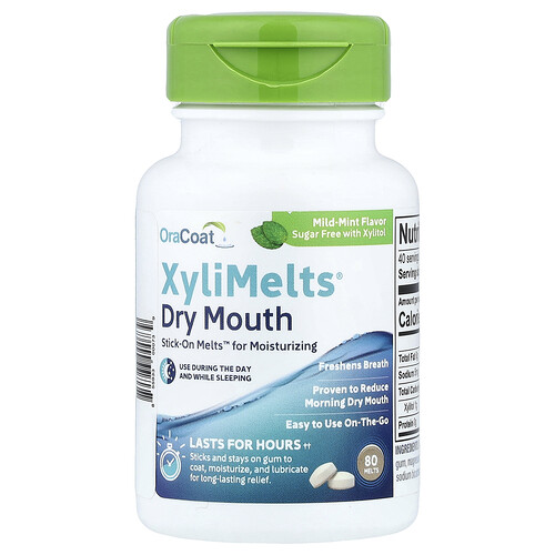 Oracoat XyliMelts® Dry Mouth, Mild Mint, 80 Melts