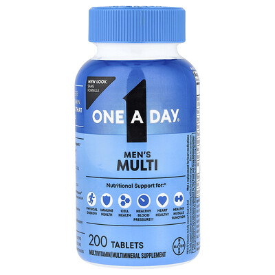 One-A-Day, Suplemento multivitamínico para hombres, 200 comprimidos
