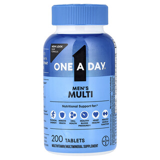 One-A-Day, Suplemento multivitamínico para hombres, 200 comprimidos