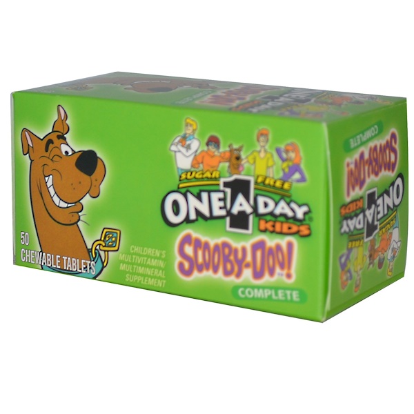 One-A-Day, Kids, Scooby-Doo! Complete, Children's Multivitamin/Multimineral, 50 Chewable Tablets (Discontinued Item) 