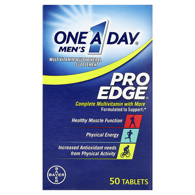 Product Image for One-A-Day, Men's Pro Edge , Complete Multivitamin with More, 50 Tablets