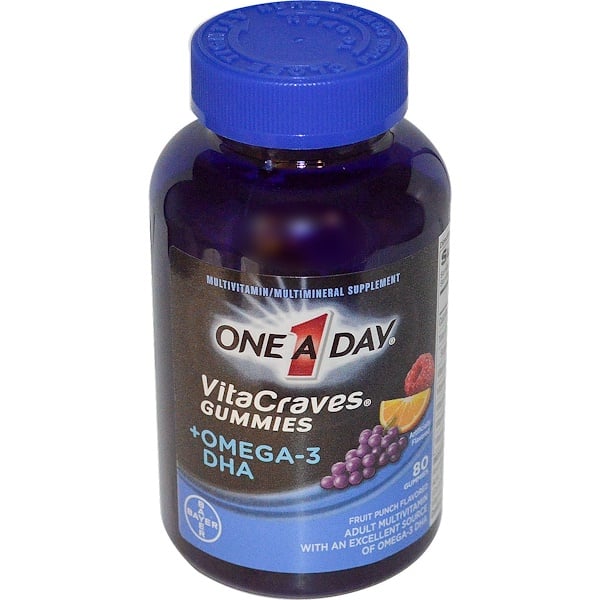One-A-Day, VitaCraves Gummies, Adult Multivitamin, Fruit Punch Flavored, 80 Gummies (Discontinued Item) 