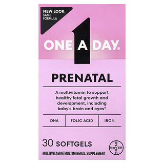 One-A-Day, Suplemento prenatal, 30 cápsulas blandas