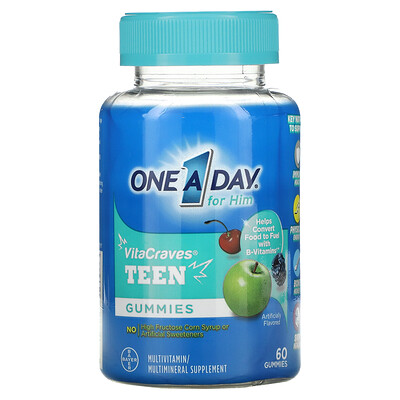 

One-A-Day For Him VitaCraves Teen Multivitamin 60 Gummies