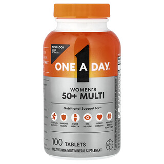 One-A-Day, Suplemento multivitamínico para mujeres mayores de 50 años, 100 comprimidos
