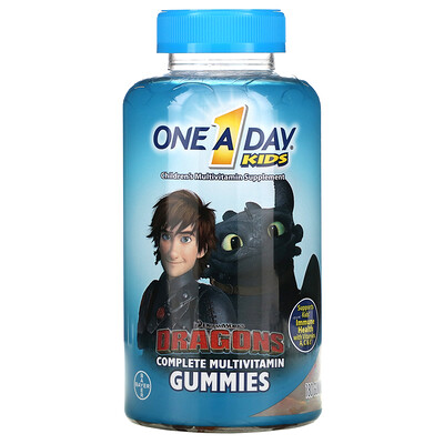 

One-A-Day, Kids Complete Multivitamin, Dragons, 180 Gummies