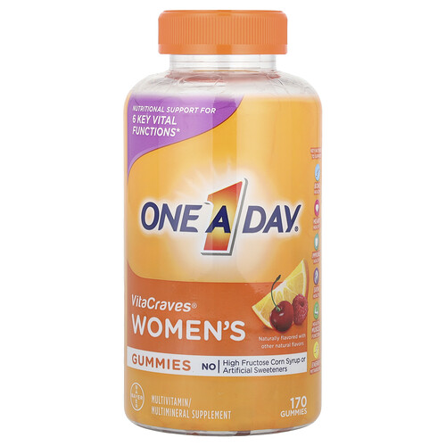 One-a-day VitaCraves® , Women's Multivitamin/Multimineral Supplement Gummies, 170 Gummies