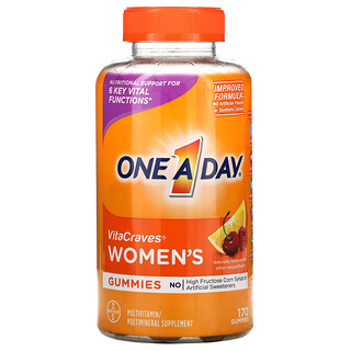 One-A-Day, Women's VitaCraves，多維生素/多礦物質補充劑，170 粒軟糖