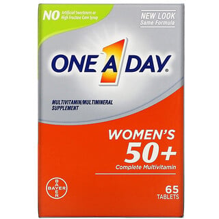 One-A-Day, полноценный поливитаминный комплекс для женщин старше 50 лет, 65 таблеток