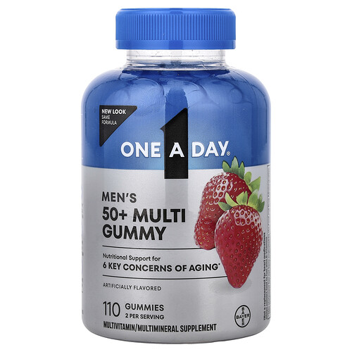 One-A-Day, Men's 50+ Multi Gummy, 110 Gummies