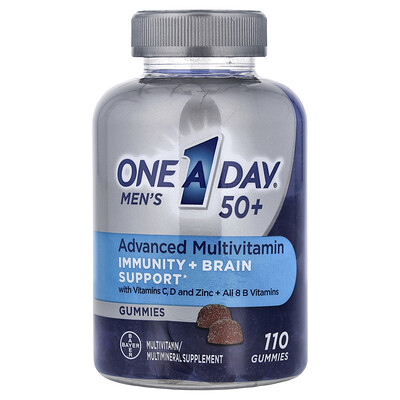 Product Image for One-A-Day, Men's 50+, Advanced Multivitamin Gummies, 110 Gummies