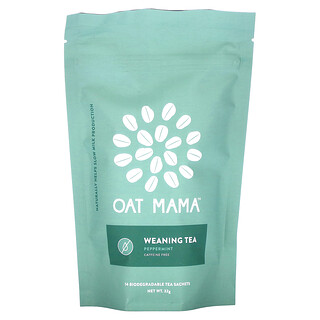 Oat Mama, чай для відлучення від грудей, перцева м’ята, без кофеїну, 14 пакетиків, 32 г