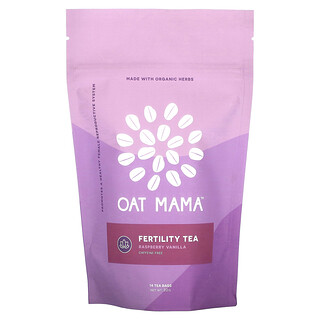 Oat Mama, чай для підвищення зачаття, малина й ваніль, без кофеїну, 14 чайних пакетиків, 32 г