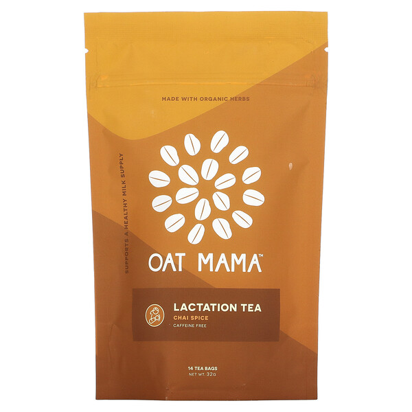 Oat Mama‏, Lactation Tea, Chai Spice, 14 Tea Bags, 32 g