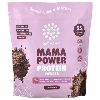 Oat Mama, Mama Power, протеїновий порошок, шоколад, 555 г (1 фунт 3,6 унції)