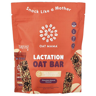 Oat Mama, Barrita de avena para la lactancia, Chocolate, almendra y coco, 5 barritas, 35 g (1,27 oz) cada una