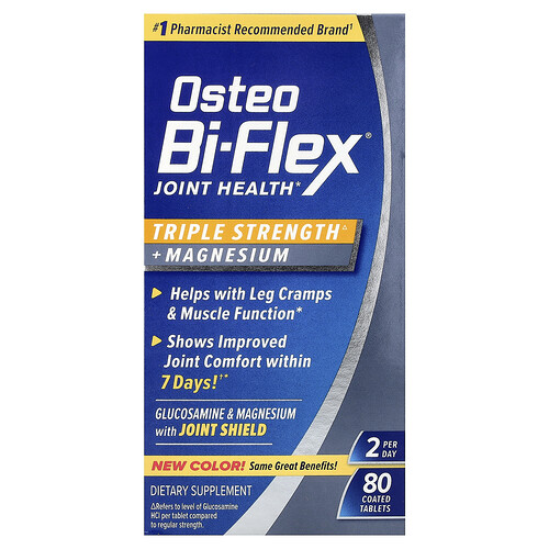 Osteo Bi-flex Joint Health, Triple Strength + Magnesium, 80 Coated Tablets