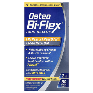 Osteo Bi-Flex, ジョイントヘルス、成分量3倍＋マグネシウム、コーティングタブレット80粒