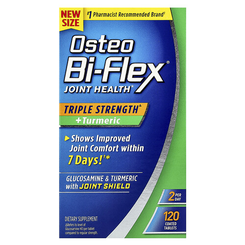 Osteo Bi-Flex, Joint Health, Triple Strength + Turmeric, 120 Coated Tablets