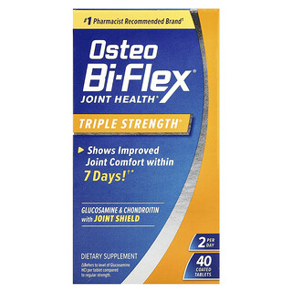 Osteo Bi-Flex, Suplemento para promover la salud de las articulaciones, Triple concentración, 40 comprimidos recubiertos
