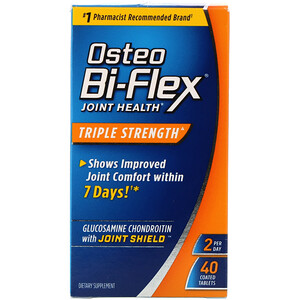 Отзывы о Остео Би Флекс, Joint Health, Triple Strength, 40 Coated Tablets