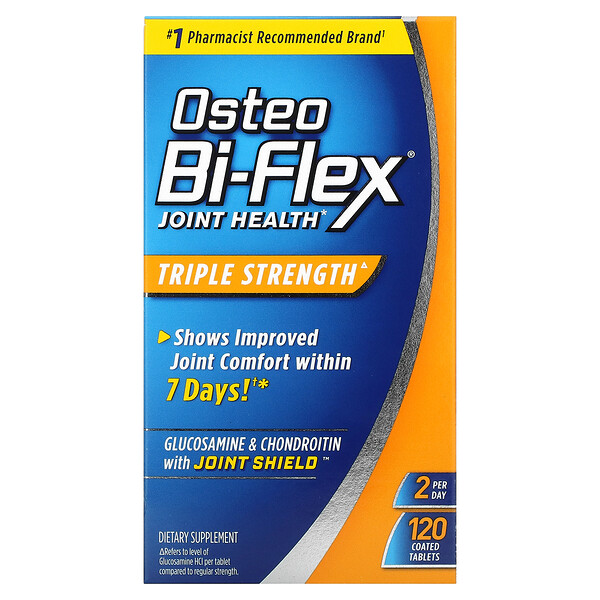 Osteo Bi-Flex‏, בריאות המפרקים, כוח משולש, 120 טבליות מצופות