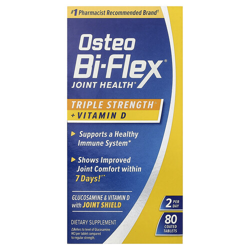 Osteo Bi-Flex, Joint Health + Vitamin D, Triple Strength, 80 Coated Tablets