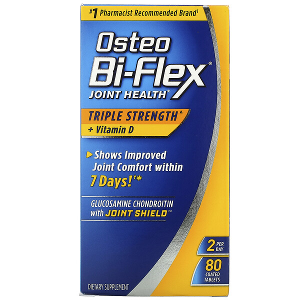 Osteo Bi-Flex‏, Joint Health, Triple Strength + Vitamin D, 80 Coated Tablets