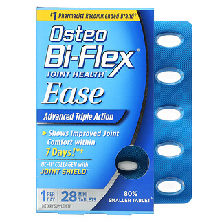 Osteo Bi-Flex, أستيو ثنائي فليكس، سهولة، يو سي  فورمولا الكولاجين، 28  أقراص صغيرة