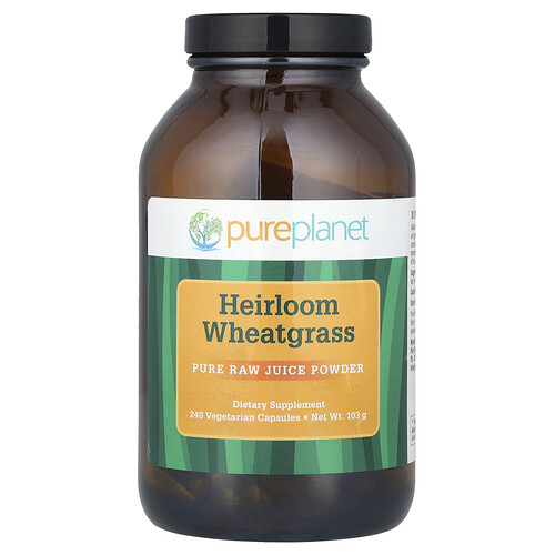 Pure Planet, Heirloom Weizengras, 240 vegetarische Kapseln