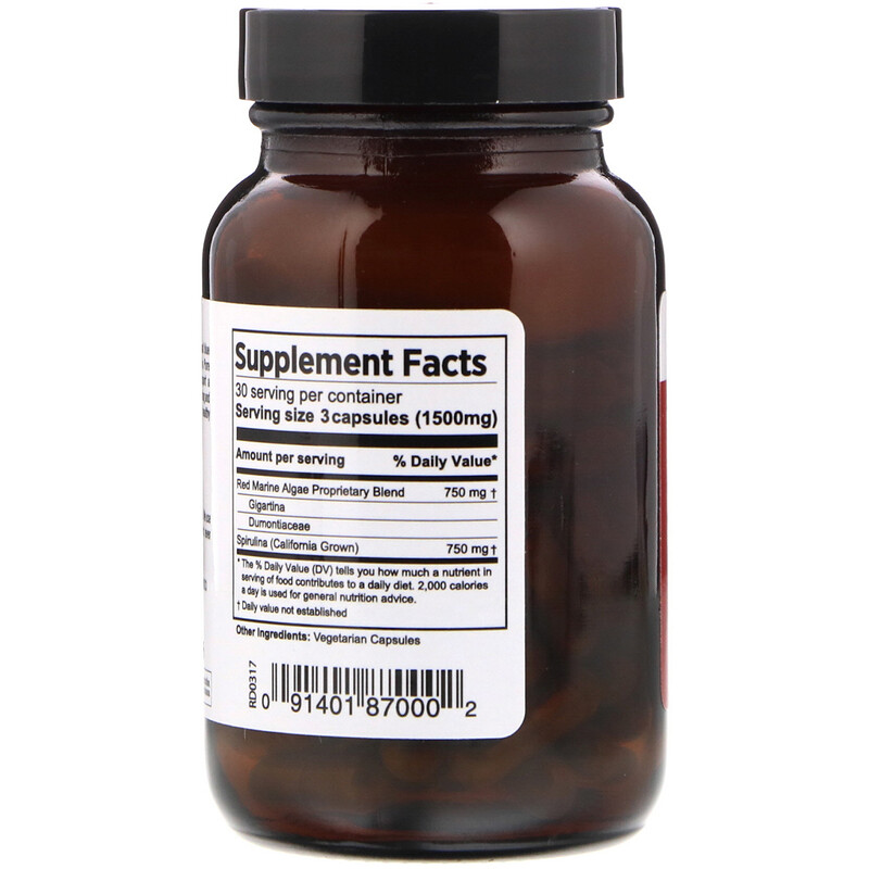 Pure Red Marine Algae Plus, 90 Vegetarian Capsules iHerb