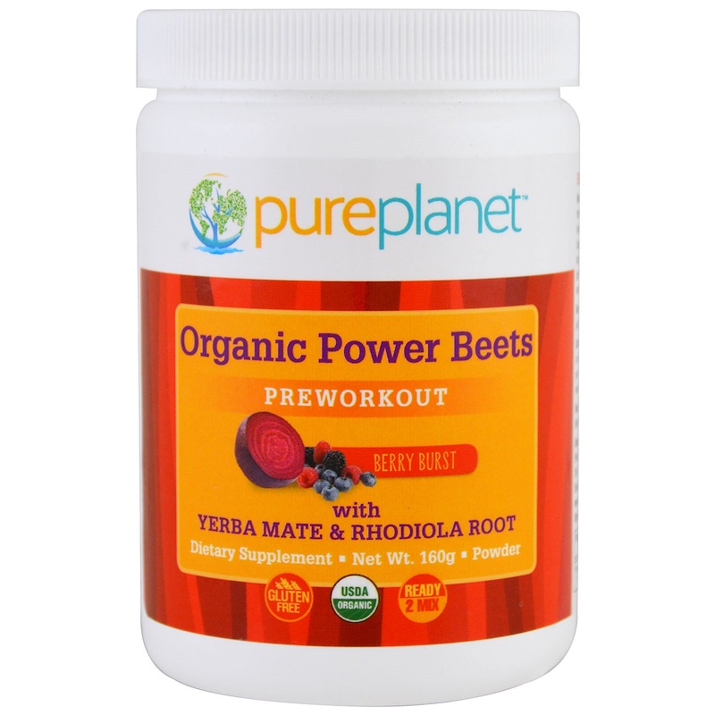 Pure Organic Power Beets, Preworkout, Berry Burst , 160 g iHerb