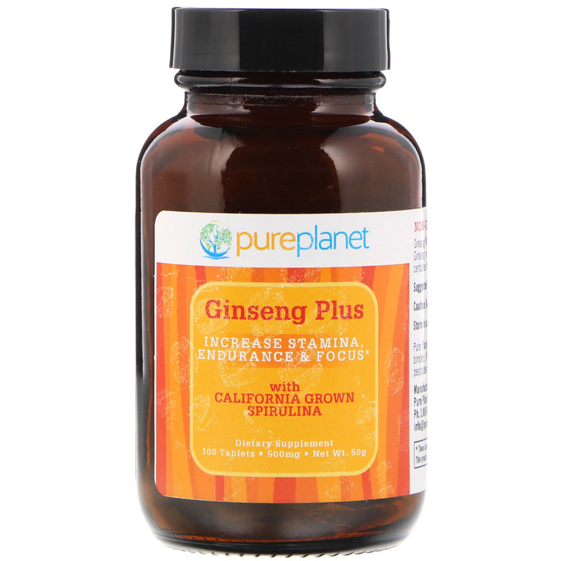 Pure Ginseng Plus, 500 mg, 100 Tablets iHerb