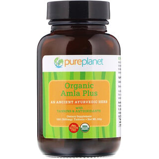 Pure Planet, Organic Amla Plus, 500 mg, 100 Cápsulas